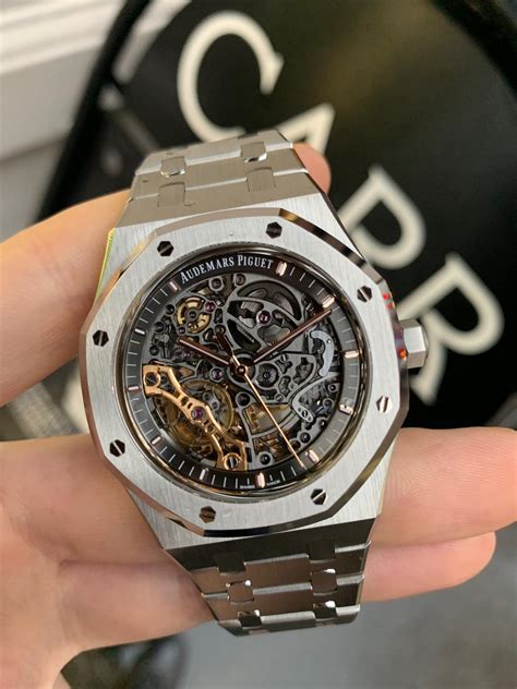 audemars piguet royal oak skeleton replica|audemars piguet royal oak open worked skeleton.